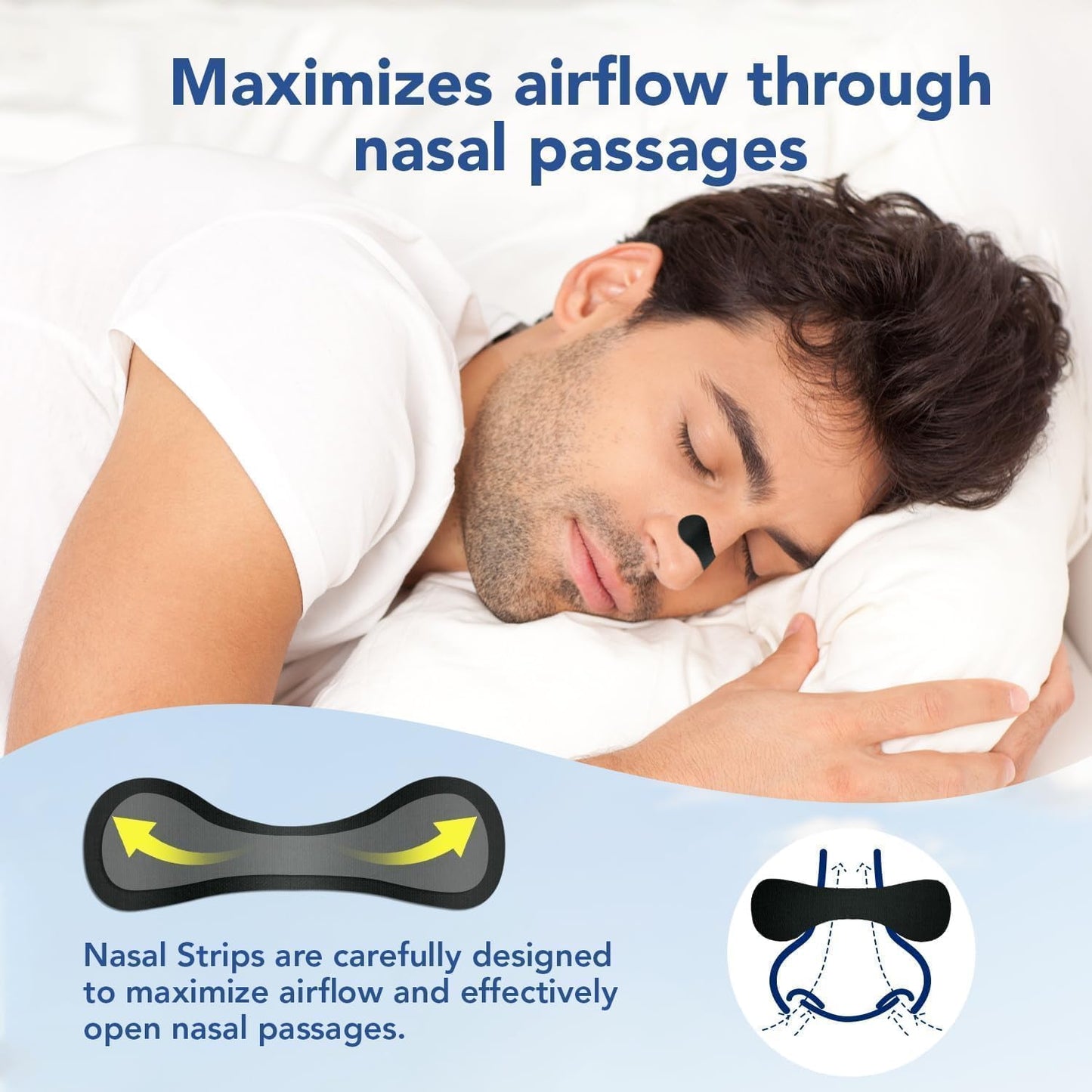 60 Pcs Nasal Strips for Snoring