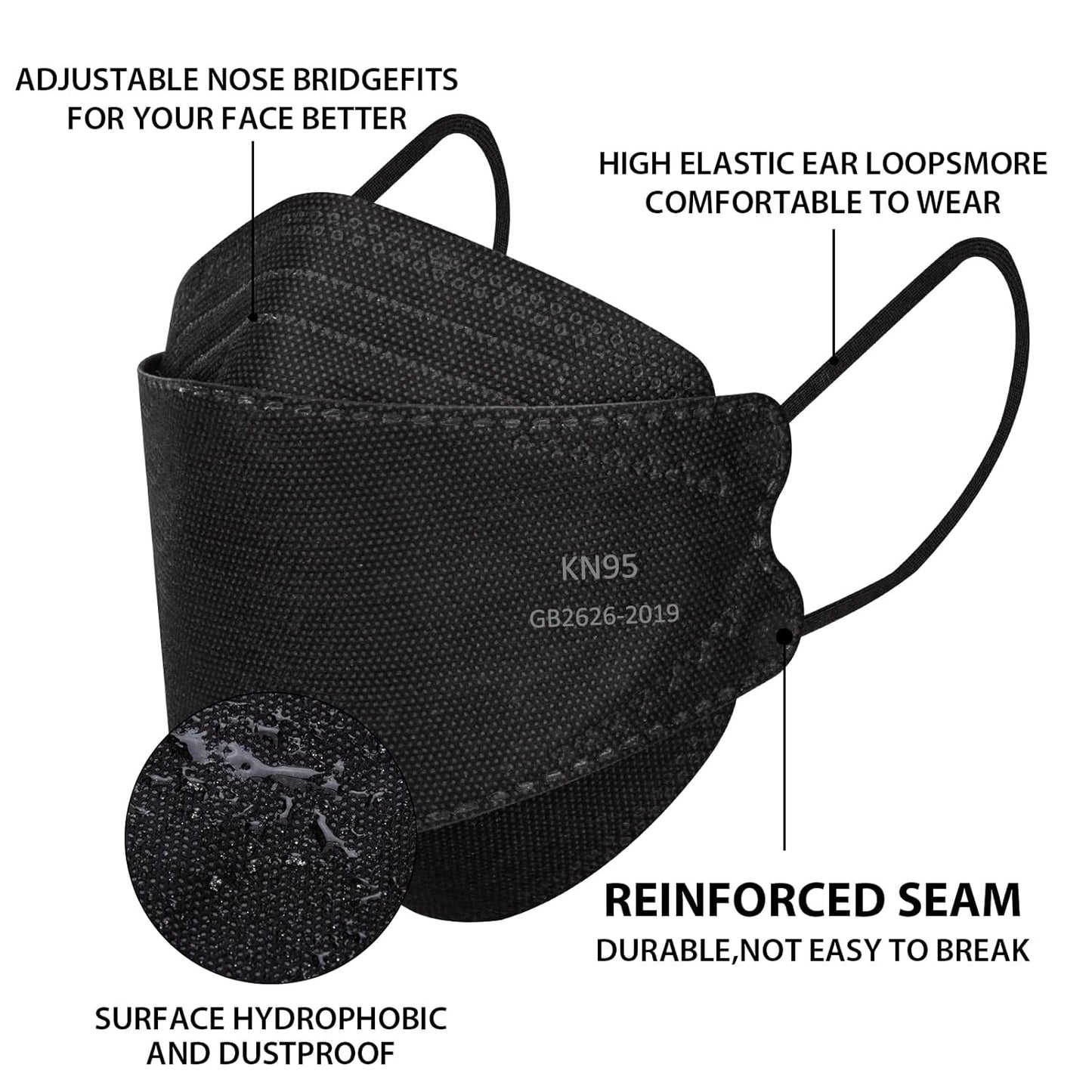 KN95 Face Masks for Adults 50 Pack