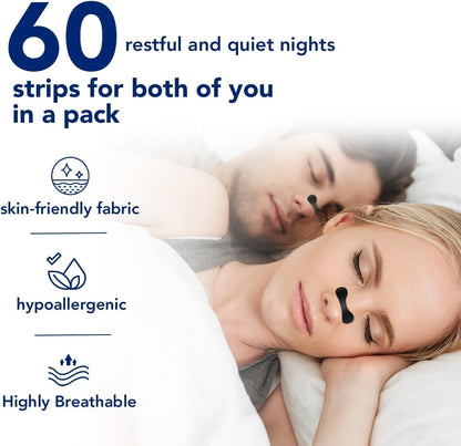60 Pcs Nasal Strips for Snoring