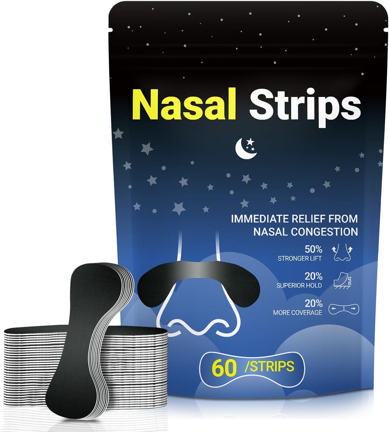 60 Pcs Nasal Strips for Snoring